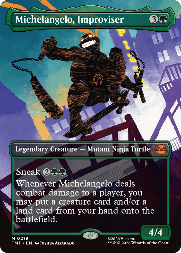 Michelangelo, Improviser (Borderless) [Teenage Mutant Ninja Turtles] | Lots Moore NSW