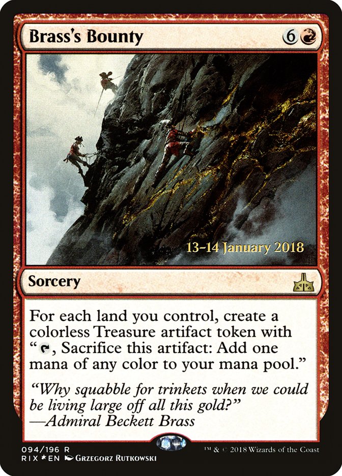 Brass's Bounty [Rivals of Ixalan Prerelease Promos] | Lots Moore NSW