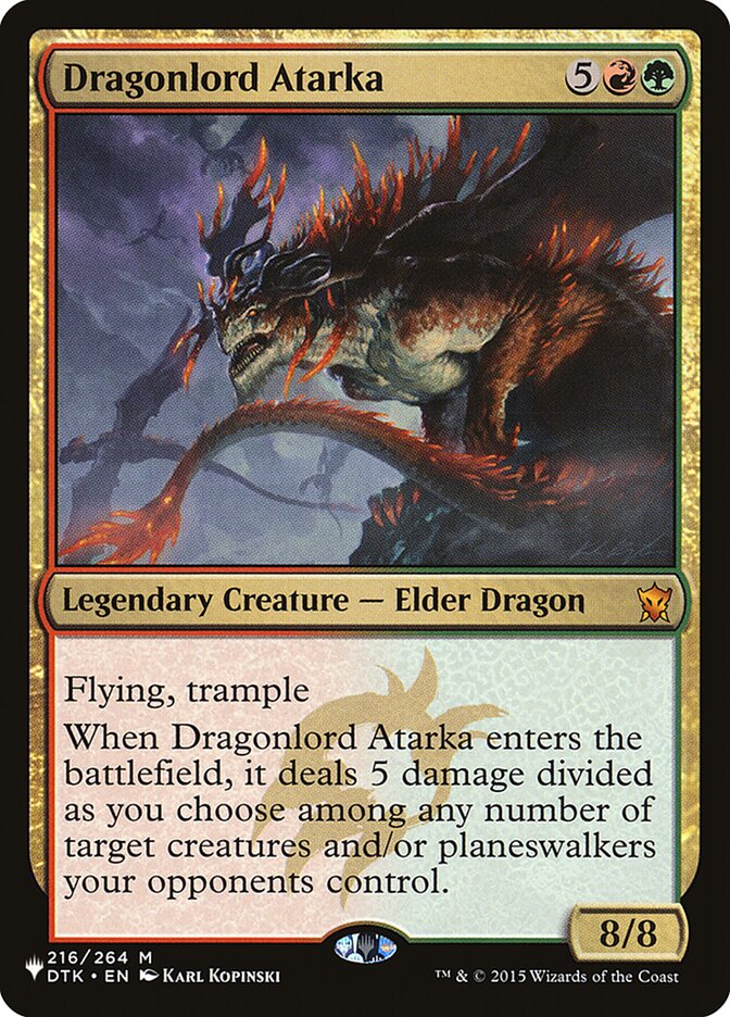 Dragonlord Atarka [The List] | Lots Moore NSW