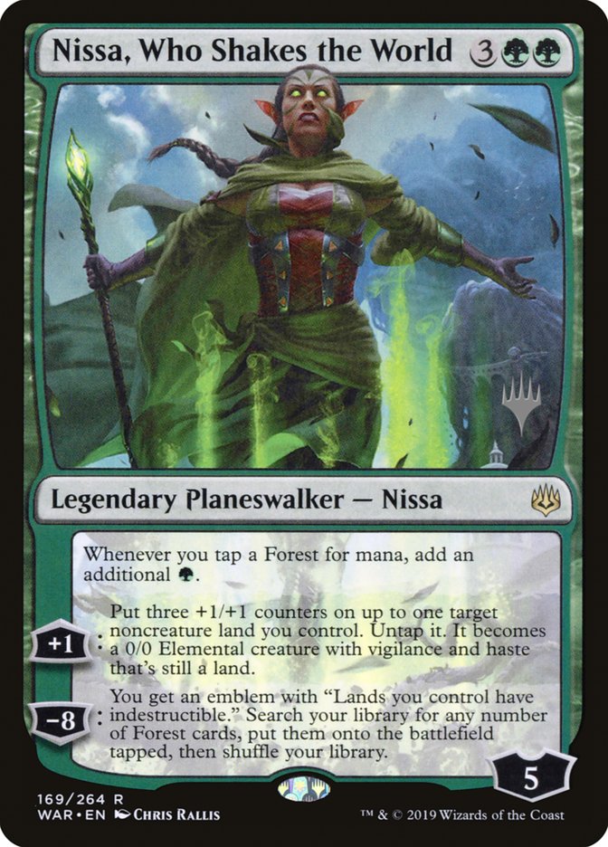 Nissa, Who Shakes the World (Promo Pack) [War of the Spark Promos] | Lots Moore NSW