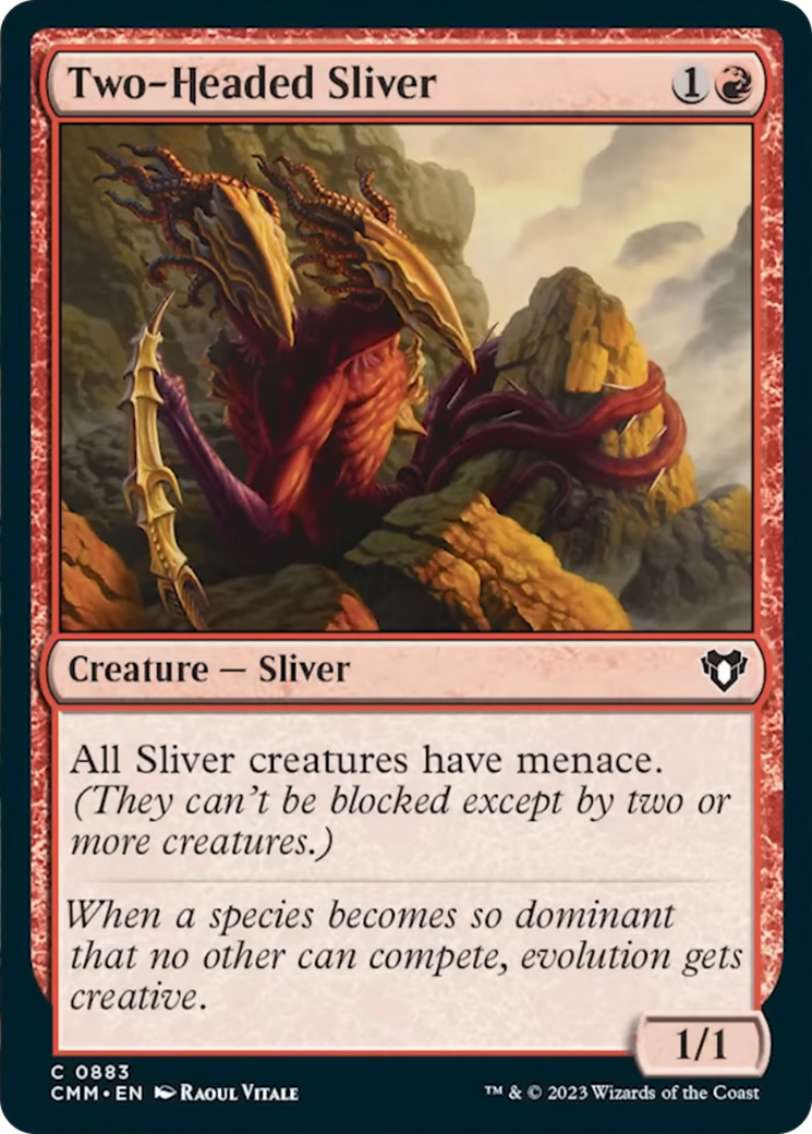 Two-Headed Sliver [Commander Masters] | Lots Moore NSW