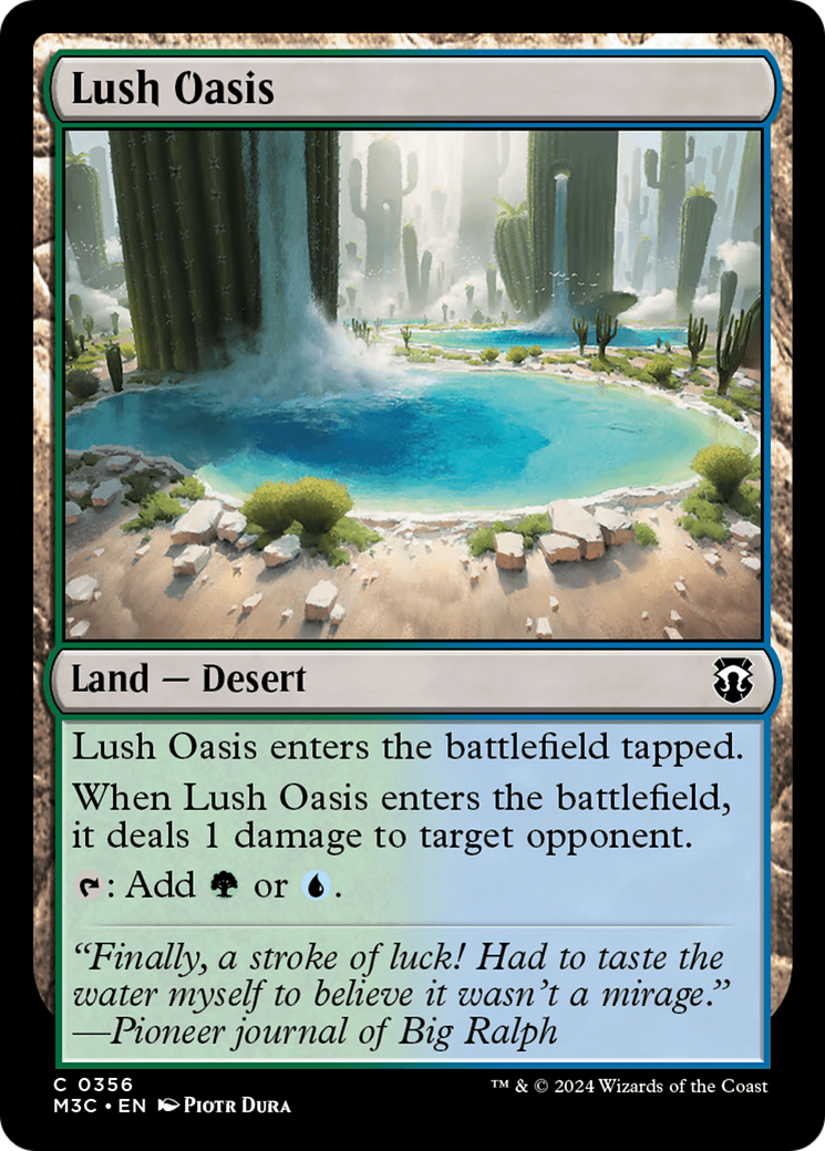 Lush Oasis (Ripple Foil) [Modern Horizons 3 Commander] | Lots Moore NSW