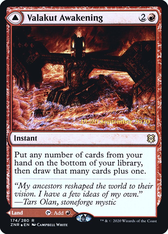 Valakut Awakening // Valakut Stoneforge [Zendikar Rising Prerelease Promos] | Lots Moore NSW