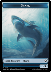 Elemental // Shark Double-Sided Token [Bloomburrow Commander Tokens] | Lots Moore NSW