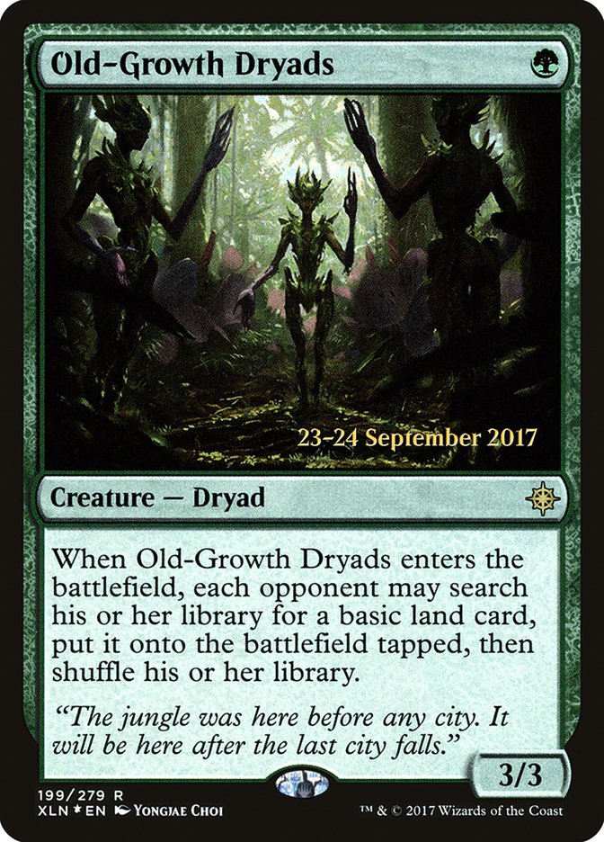 Old-Growth Dryads [Ixalan Prerelease Promos] | Lots Moore NSW