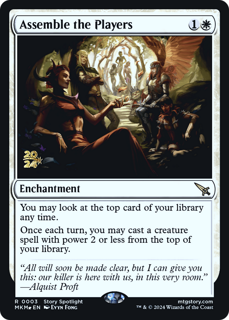 Assemble the Players [Murders at Karlov Manor Prerelease Promos] | Lots Moore NSW