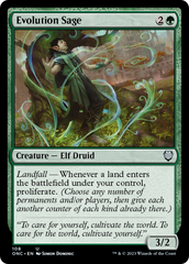 Evolution Sage [Phyrexia: All Will Be One Commander] | Lots Moore NSW