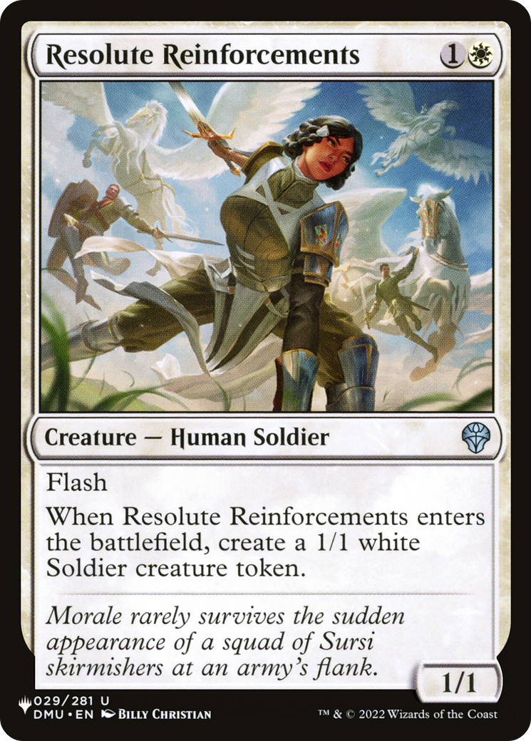 Resolute Reinforcements [The List] | Lots Moore NSW