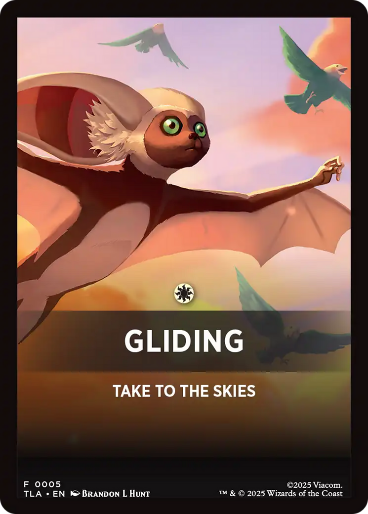 Gliding Theme Card [Avatar: The Last Airbender Tokens] | Lots Moore NSW