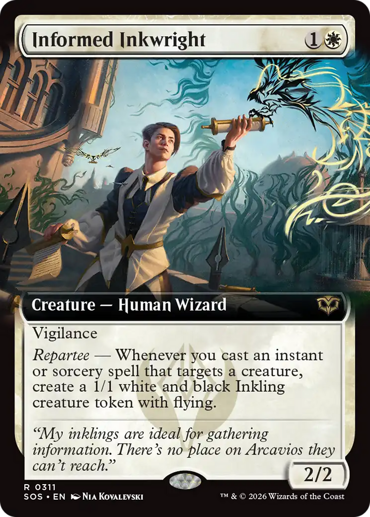 Informed Inkwright (Extended Art) [Secrets of Strixhaven] | Lots Moore NSW