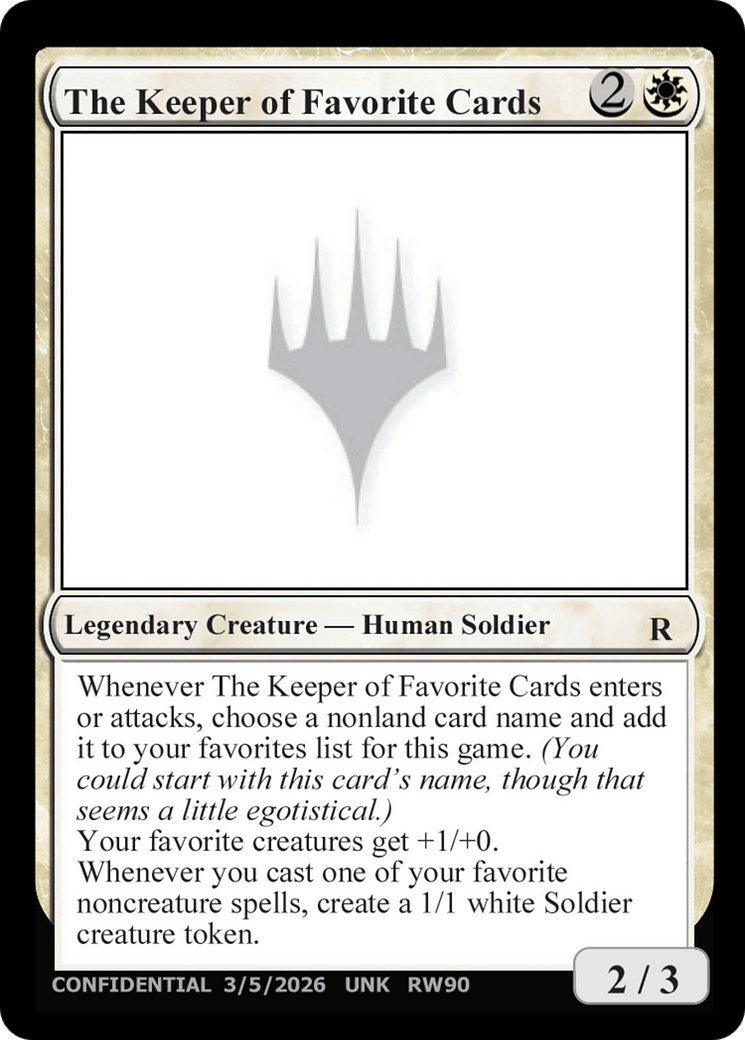 The Keeper of Favorite Cards (3/5/2026) [Unknown Event] - Lots Moore NSW | Lots Moore NSW