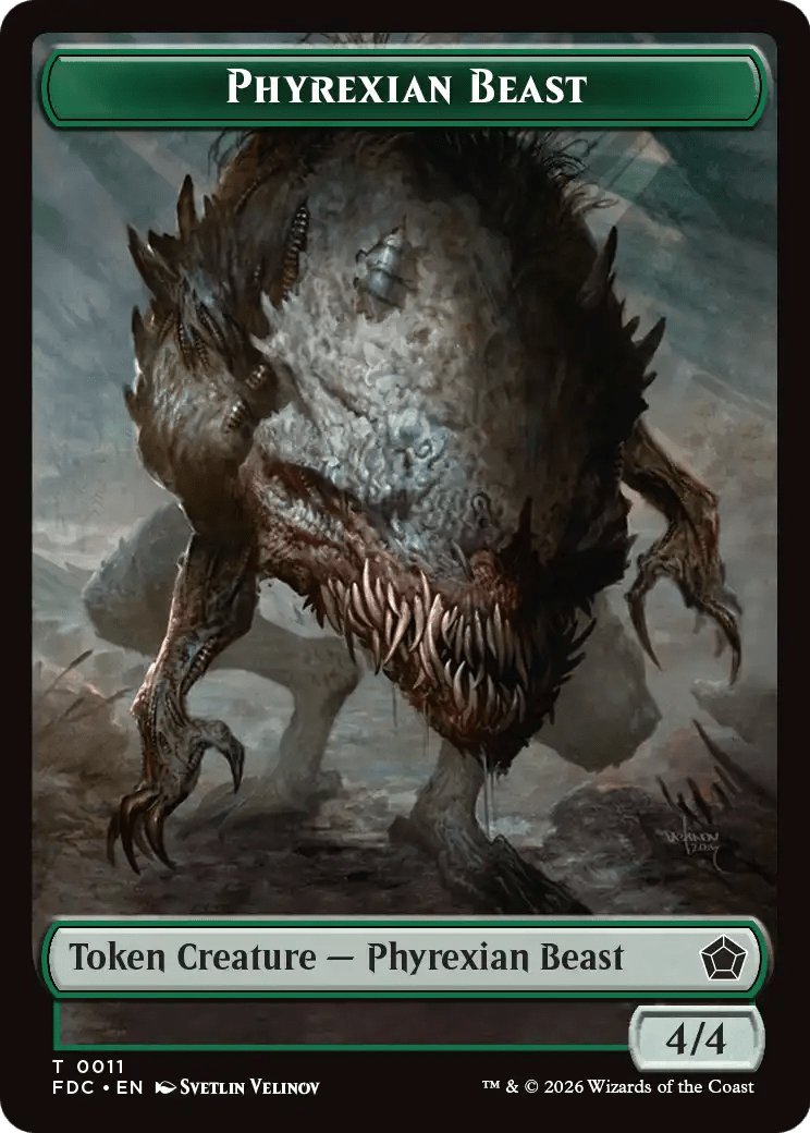 Thopter // Phyrexian Germ Double-Sided Token [Foundations Commander Tokens] - Lots Moore NSW | Lots Moore NSW