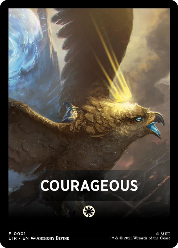 Courageous Theme Card [The Lord of the Rings: Tales of Middle-Earth Tokens] | Lots Moore NSW
