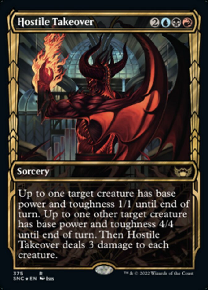 Hostile Takeover (Showcase Golden Age Gilded Foil) [Streets of New Capenna] | Lots Moore NSW