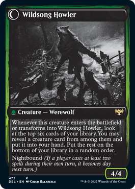Howlpack Piper // Wildsong Howler [Innistrad: Double Feature] | Lots Moore NSW