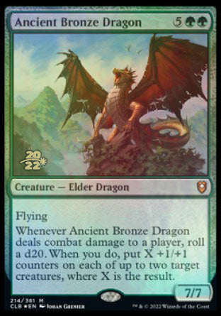 Ancient Bronze Dragon [Commander Legends: Battle for Baldur's Gate Prerelease Promos] | Lots Moore NSW