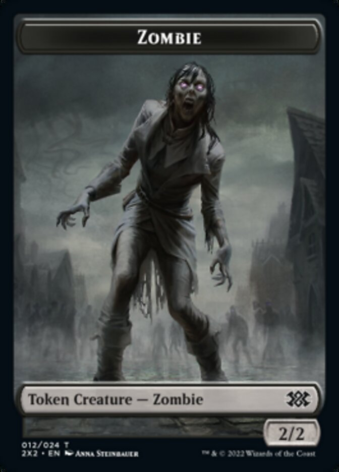 Zombie // Angel Double-sided Token [Double Masters 2022 Tokens] | Lots Moore NSW