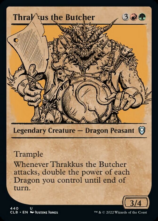 Thrakkus the Butcher (Showcase) [Commander Legends: Battle for Baldur's Gate] | Lots Moore NSW