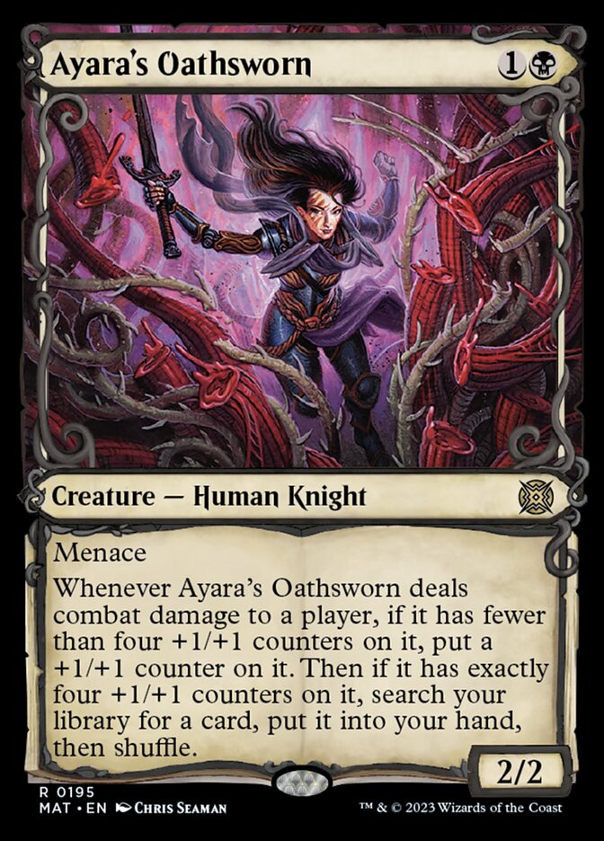 Ayara's Oathsworn (Showcase Halo Foil) [March of the Machine: The Aftermath] | Lots Moore NSW