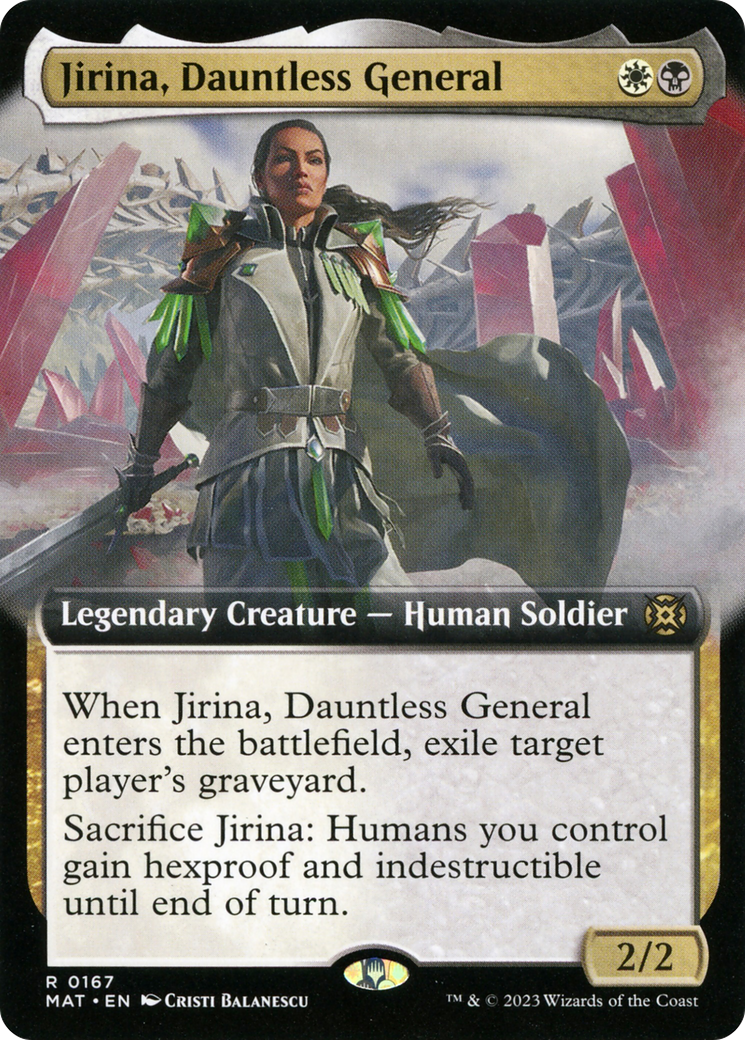 Jirina, Dauntless General (Extended Art) [March of the Machine: The Aftermath] | Lots Moore NSW