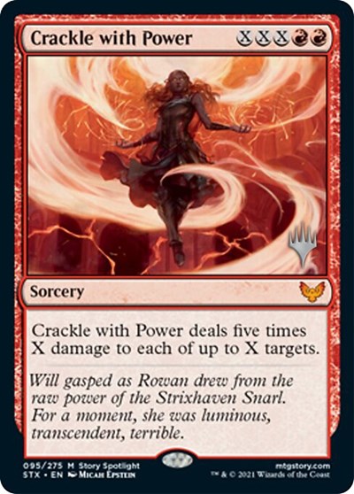 Crackle with Power (Promo Pack) [Strixhaven: School of Mages Promos] | Lots Moore NSW