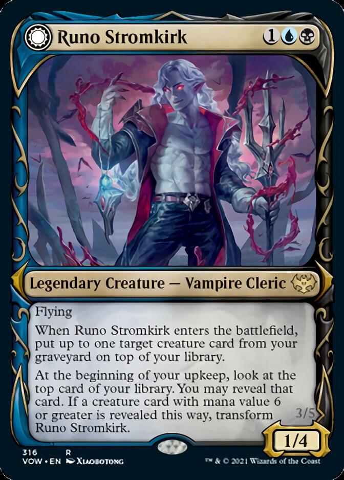 Runo Stromkirk // Krothuss, Lord of the Deep (Showcase Fang Frame) [Innistrad: Crimson Vow] | Lots Moore NSW