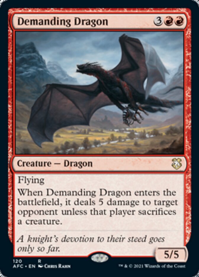 Demanding Dragon [Dungeons & Dragons: Adventures in the Forgotten Realms Commander] | Lots Moore NSW