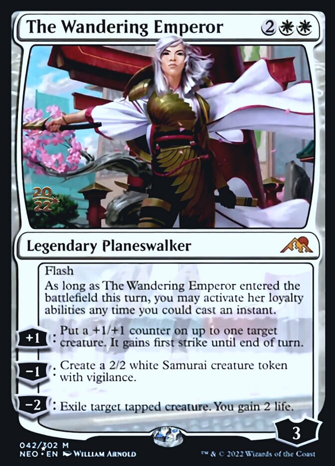 The Wandering Emperor [Kamigawa: Neon Dynasty Prerelease Promos] | Lots Moore NSW