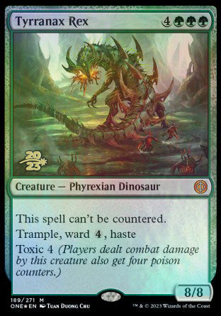 Tyrranax Rex [Phyrexia: All Will Be One Prerelease Promos] | Lots Moore NSW