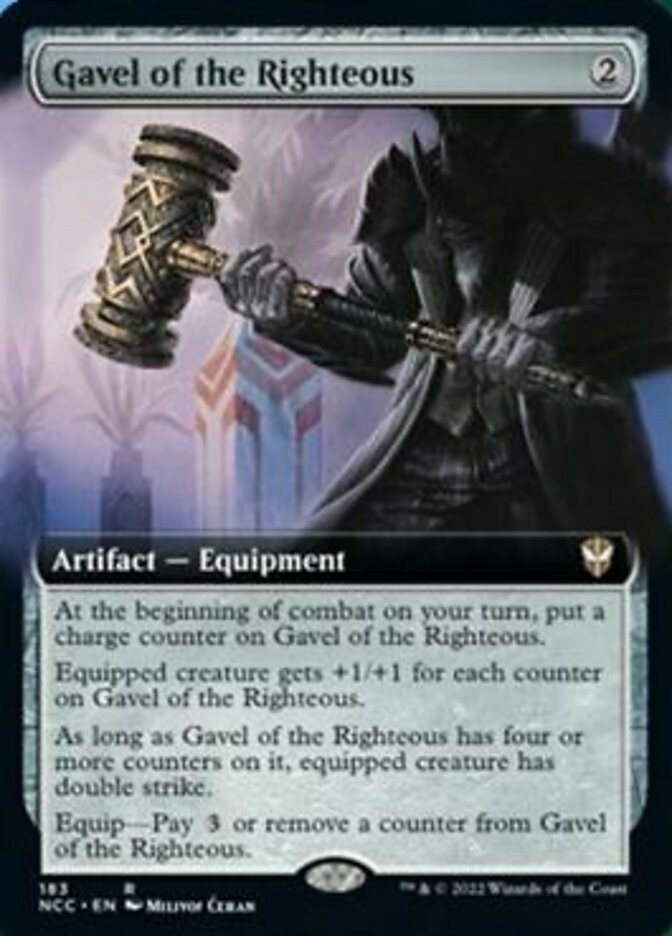 Gavel of the Righteous (Extended Art) [Streets of New Capenna Commander] | Lots Moore NSW