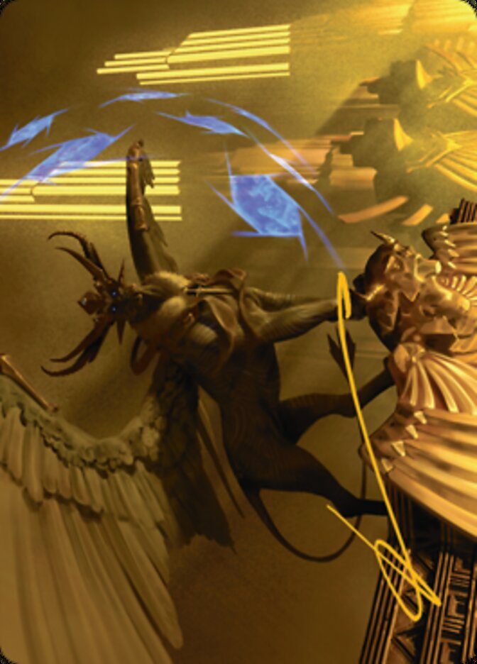 Raffine, Scheming Seer Art Card (Gold-Stamped Signature) [Streets of New Capenna Art Series] | Lots Moore NSW