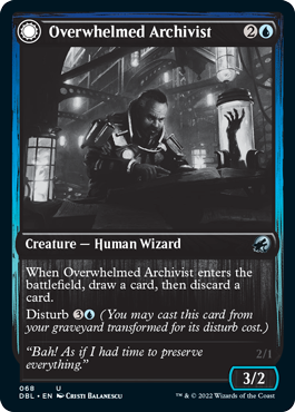 Overwhelmed Archivist // Archive Haunt [Innistrad: Double Feature] | Lots Moore NSW