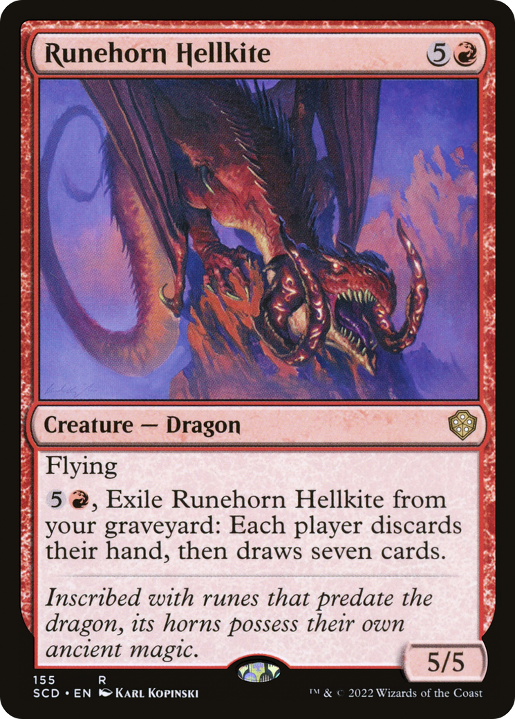 Runehorn Hellkite [Starter Commander Decks] | Lots Moore NSW