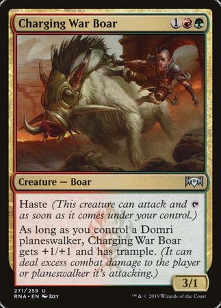 Charging War Boar [Ravnica Allegiance] | Lots Moore NSW