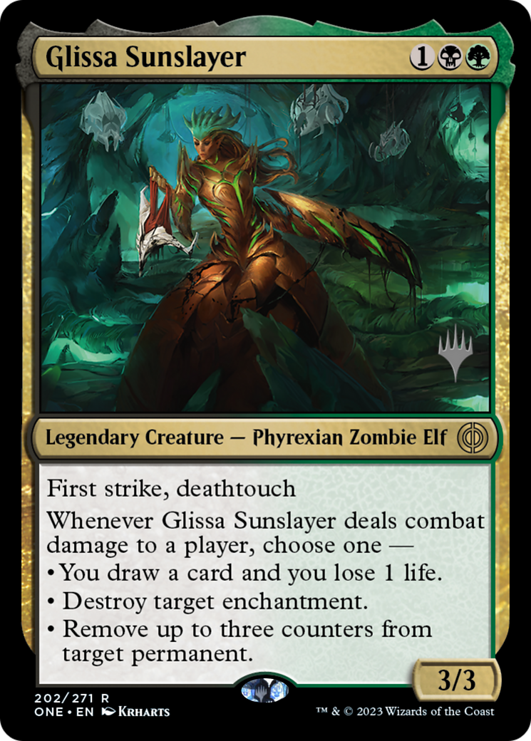 Glissa Sunslayer (Promo Pack) [Phyrexia: All Will Be One Promos] | Lots Moore NSW