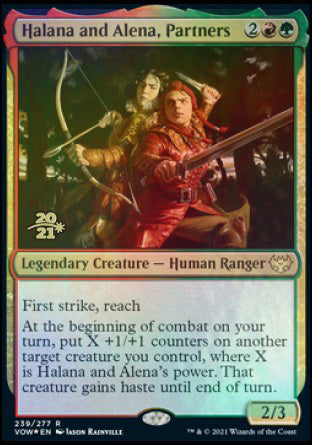 Halana and Alena, Partners [Innistrad: Crimson Vow Prerelease Promos] | Lots Moore NSW