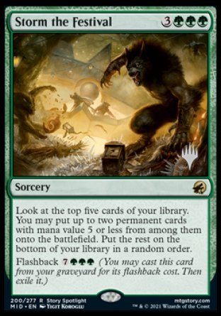 Storm the Festival (Promo Pack) [Innistrad: Midnight Hunt Promos] | Lots Moore NSW