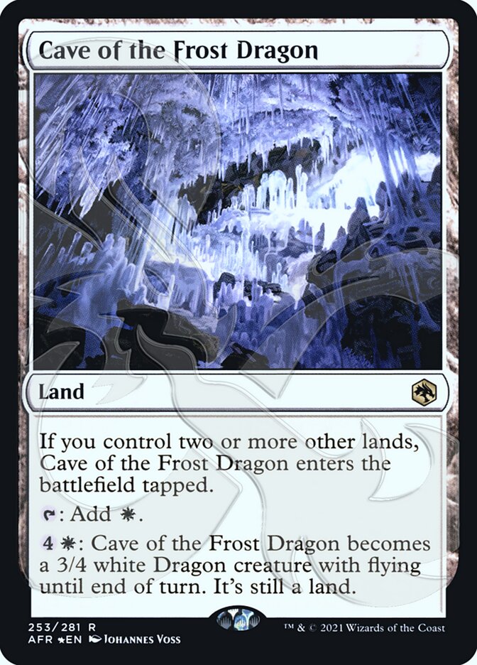 Cave of the Frost Dragon (Ampersand Promo) [Dungeons & Dragons: Adventures in the Forgotten Realms Promos] | Lots Moore NSW