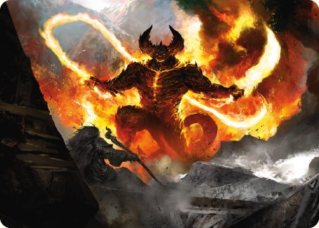 The Balrog, Flame of Udun Art Card [The Lord of the Rings: Tales of Middle-earth Art Series] | Lots Moore NSW
