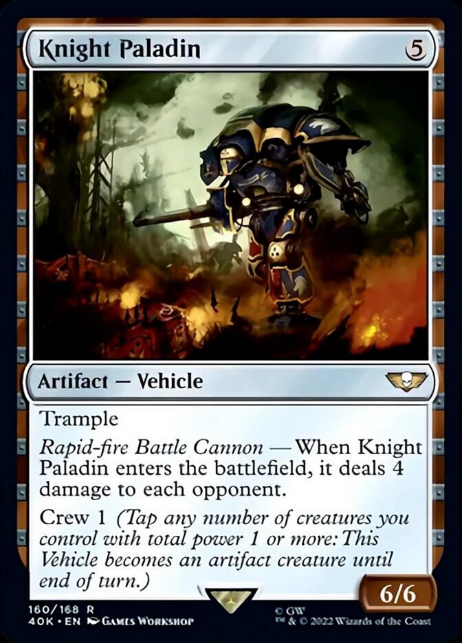 Knight Paladin (Surge Foil) [Warhammer 40,000] | Lots Moore NSW