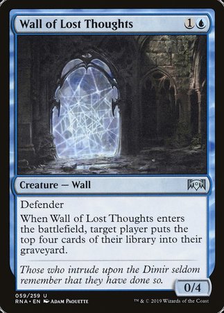 Wall of Lost Thoughts [Ravnica Allegiance] | Lots Moore NSW