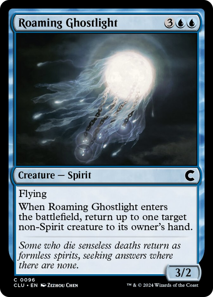 Roaming Ghostlight [Ravnica: Clue Edition] | Lots Moore NSW