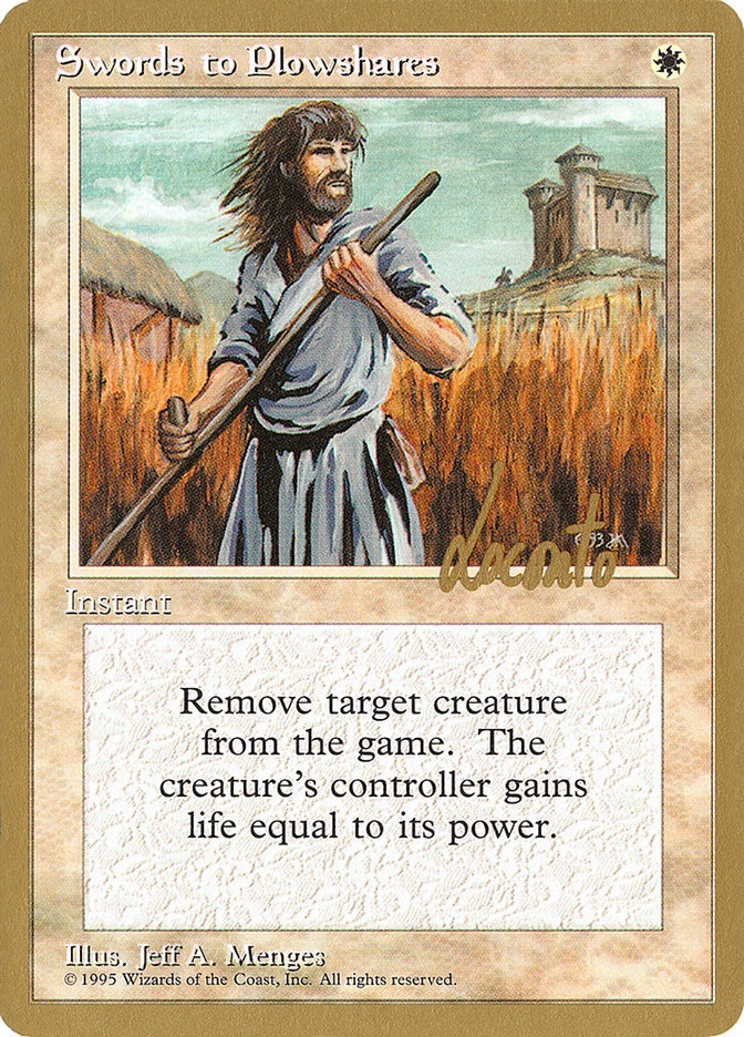 Swords to Plowshares (Michael Loconto) [Pro Tour Collector Set] | Lots Moore NSW