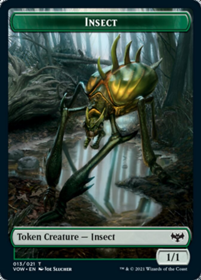 Insect // Human (010) Double-sided Token [Innistrad: Crimson Vow Tokens] | Lots Moore NSW