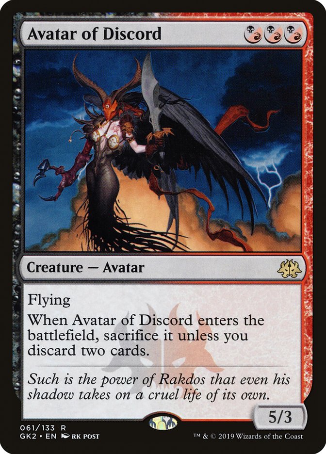 Avatar of Discord [Ravnica Allegiance Guild Kit] | Lots Moore NSW