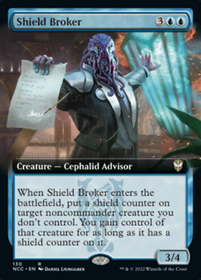 Shield Broker (Extended Art) [Streets of New Capenna Commander] | Lots Moore NSW