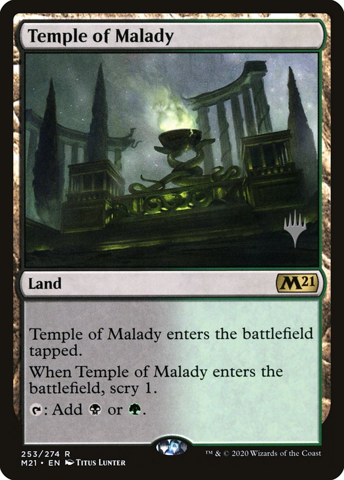 Temple of Malady (Promo Pack) [Core Set 2021 Promos] | Lots Moore NSW