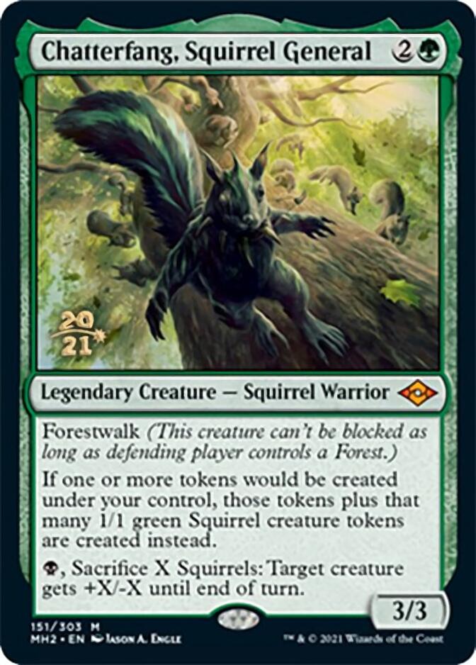 Chatterfang, Squirrel General [Modern Horizons 2 Prerelease Promos] | Lots Moore NSW