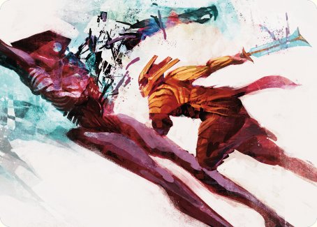 Hexgold Slash Art Card [Phyrexia: All Will Be One Art Series] | Lots Moore NSW