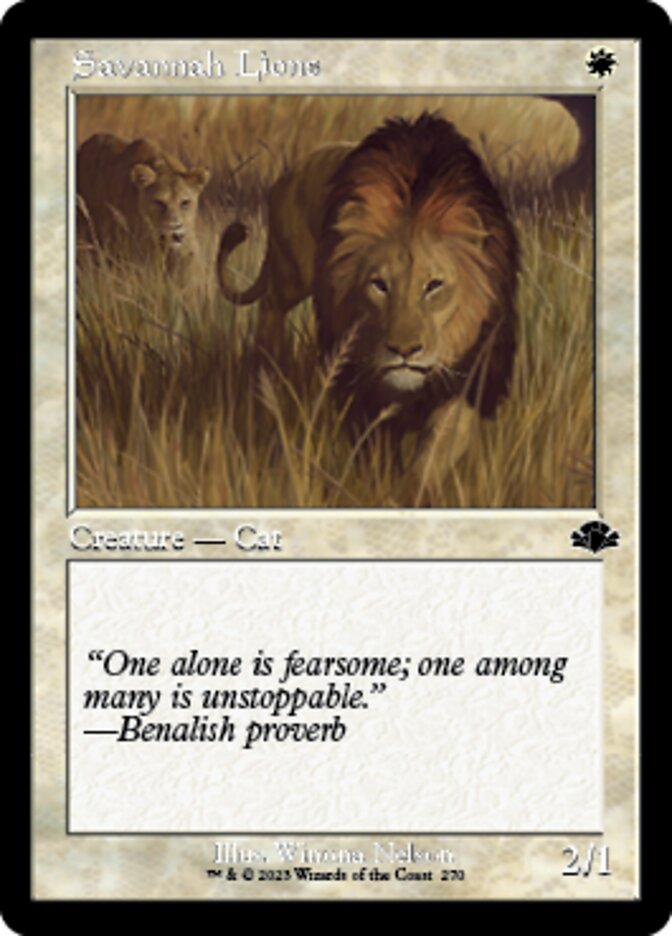 Savannah Lions (Retro) [Dominaria Remastered] | Lots Moore NSW